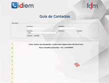 Tablet Screenshot of guia.idiem.cl